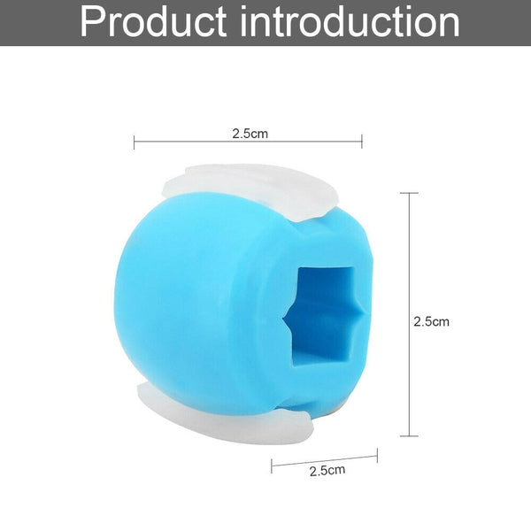 Facial exerciser exercise ballneck toner3-stage mandibular exerciser jaw trainer Blue