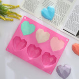 DIY 3D Fondant Mold Silicone Heart Shape Candy Cake Chocolate Mould Sugar Craft