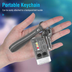 V10 LED Keychain EDC Flashlight USB Rechargeable Magnetic Torch Work Lamp
