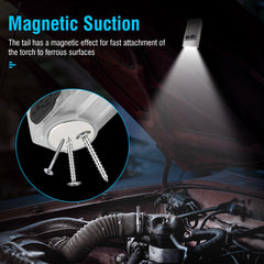 V10 LED Keychain EDC Flashlight USB Rechargeable Magnetic Torch Work Lamp