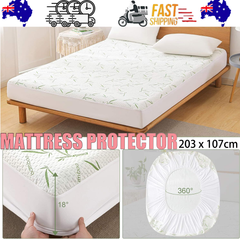 Waterproof Bamboo Fully Fitted Mattress Protector King Single