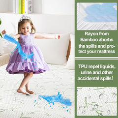 Waterproof Bamboo Fully Fitted Mattress Protector King Single