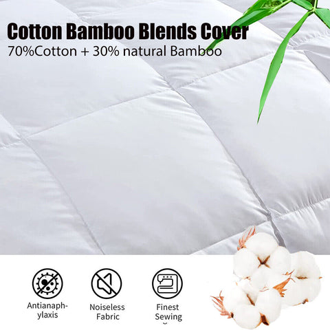 Goose Feather Down Quilt 700 GSM Duvet DoonasQueen:210x210cm