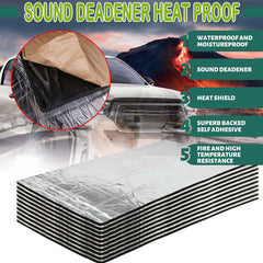10mm Sound Deadener Insulation Heat Proof Noise Proofing Foam Car Auto Shield AU