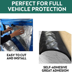 10mm Sound Deadener Insulation Heat Proof Noise Proofing Foam Car Auto Shield AU