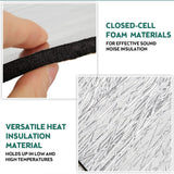 10mm Sound Deadener Insulation Heat Proof Noise Proofing Foam Car Auto Shield AU