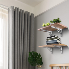 8"Stainless Steel Folding Table Bracket Shelf Bench 200kg Load Heavy Duty