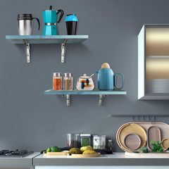 14"Stainless Steel Folding Table Bracket Shelf Bench 200kg Load Heavy Duty