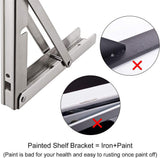 14"Stainless Steel Folding Table Bracket Shelf Bench 200kg Load Heavy Duty