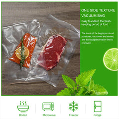 100X Vacuum Sealer Bags Precut Food Storage Saver Heat Seal Cryovac BPA-Free 15x25cm