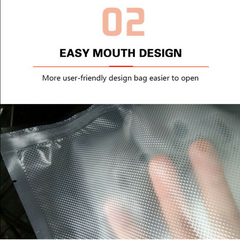 100X Vacuum Sealer Bags Precut Food Storage Saver Heat Seal Cryovac BPA-Free 20x30cm