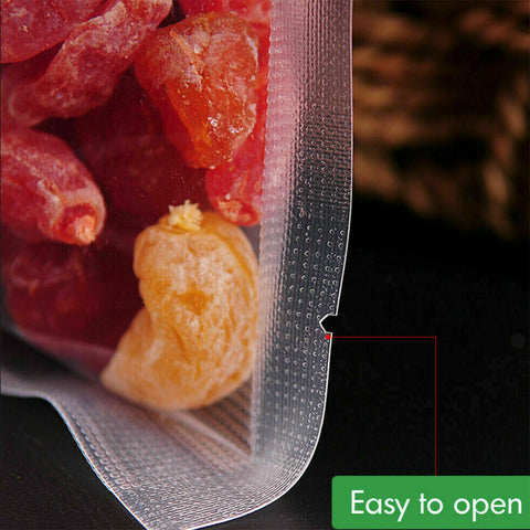 100X Vacuum Sealer Bags Precut Food Storage Saver Heat Seal Cryovac BPA-Free 20x30cm