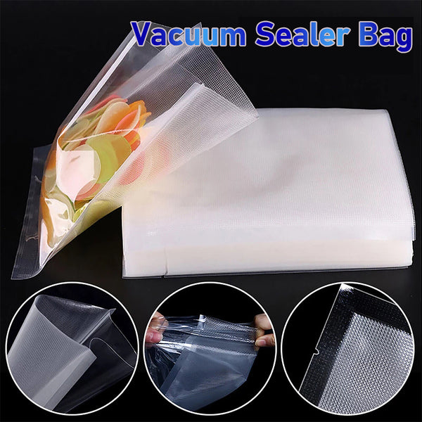 100X Vacuum Sealer Bags Precut Food Storage Saver Heat Seal Cryovac BPA-Free 20x30cm