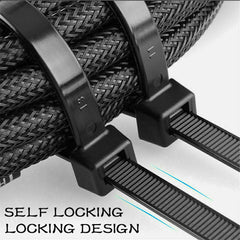 Cable Ties Zip Ties Nylon UV Stabilised 500pc Bulk Black Cable Tie 150mm x 2.5mm