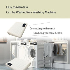 Bed Earthing Sheet Grounding Sheet Mat Large Bed Sheet Flat Sheet W/AU Plug193x203cm