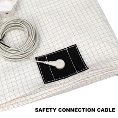 Bed Earthing Sheet Grounding Sheet Mat Large Bed Sheet Flat Sheet W/AU Plug193x203cm