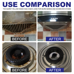 Jue-Fish Stainless Steel Cleaning Cream, Kitchen Decontaminant Pot Rust, Pot Bottom, Stove Top Black Scale Cleaning Cream