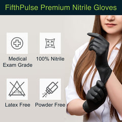 6g Flexible Disposable Nitrile Gloves For Mechanic Work Food Prepa 100pcs M