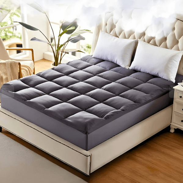 5CM Bedding Luxury Pillowtop Mattress Topper Mat Pad Antibacterial and dust mite-resistant King:183*203cm