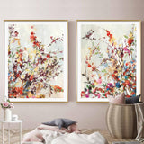 Wall Art 60cmx90cm Coming Spring 2 Sets Gold Frame Canvas