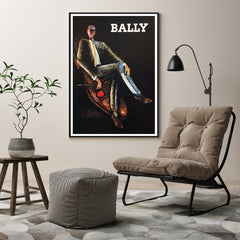Wall Art 50cmx70cm Bally Man & Woman 2 Sets Black Frame Canvas