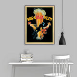 Wall Art 80cmx120cm Birra Itala Pilsen Black Frame Canvas