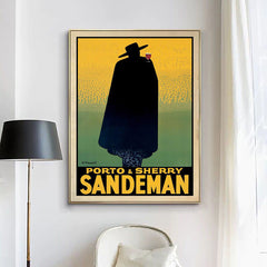 Wall Art 60cmx90cm Sandeman Gold Frame Canvas