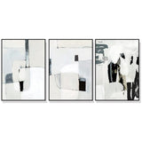 Wall Art 50cmx70cm Soft Spoken 3 Sets Black Frame Canvas