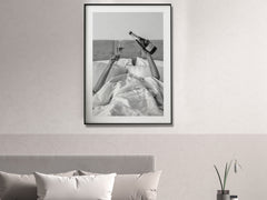 Wall Art 60cmx90cm Vintage Fashion Feminist Picture, Black Frame Canvas