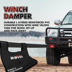 X-BULL Snatch Strap Soft Shackles Kinetic Recovery Rope Folding Shovel Survival