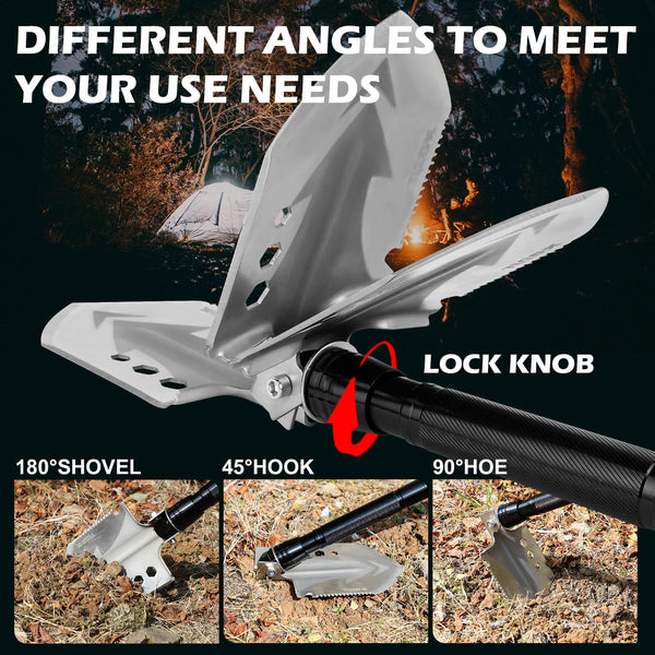 X-BULL 4WD Recovery Kit Snatch Strap Hitch Receiver Folding Shovel Survival 4X4