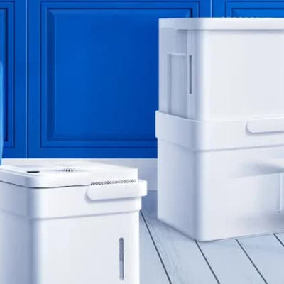 Midea Cube dehumidifier with smart wi-fi, 12L tank for up to 20L per day dehumidification MDDM20