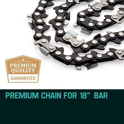 2 X 18 Baumr-AG Chainsaw Chain 18in Bar Replacement Suits SX45 45CC Saws