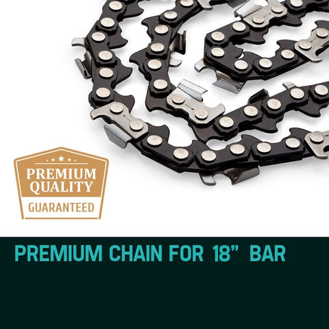 2 X 18 Baumr-AG Chainsaw Chain 18in Bar Replacement Suits SX45 45CC Saws