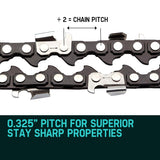2 X 18 Baumr-AG Chainsaw Chain 18in Bar Replacement Suits SX45 45CC Saws