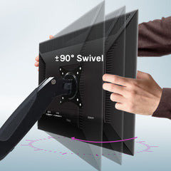 FORTIA Triple Computer Monitor Mount Stand for Desk with 3 Adjustable Arm Holder for 15 to 32 inch Displays