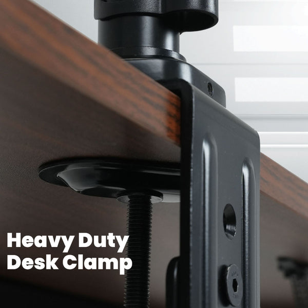 FORTIA Triple Computer Monitor Mount Stand for Desk with 3 Adjustable Arm Holder for 15 to 32 inch Displays