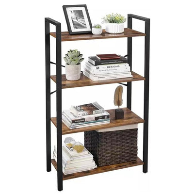 EKKIO 4-Tiers Metal Wood Display Shelf