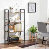 EKKIO 4-Tiers Metal Wood Display Shelf