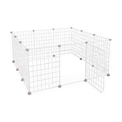 Floofi Small Pet Playpen (White)