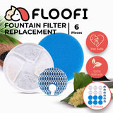 Floofi Pet Water Fountain 2L Filter 6Pcs Per Pack  for 115-FT