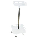 GOMINIMO 2 Tier Rotating Spice Rack Square Shape (White)
