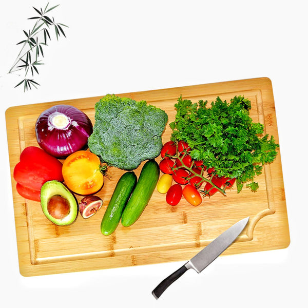 GOMINIMO 3 Pieces Bamboo Chopping Board with Stand (3 sizes)