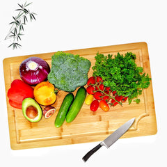 GOMINIMO 3 Pieces Bamboo Chopping Board with Stand (3 sizes)