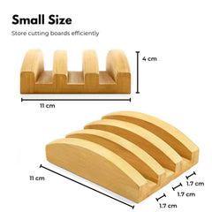 GOMINIMO 3 Pieces Bamboo Chopping Board with Stand (3 sizes)