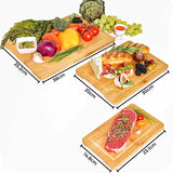 GOMINIMO 3 Pieces Bamboo Chopping Board with Stand (3 sizes)