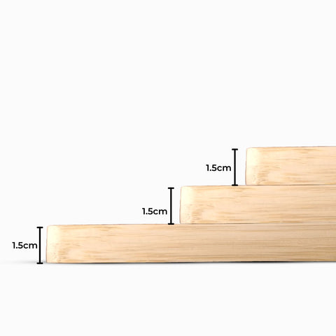 GOMINIMO 3 Pieces Bamboo Chopping Board with Stand (3 sizes)