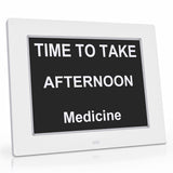 GOMINIMO Day Date Calendar Clock Dementia Clock Digital Alarm Clock with Large LCD Screen (White)