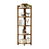 GOMINIMO Bamboo Corner Shelf 5 Tier