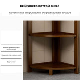 GOMINIMO Bamboo Corner Shelf 5 Tier